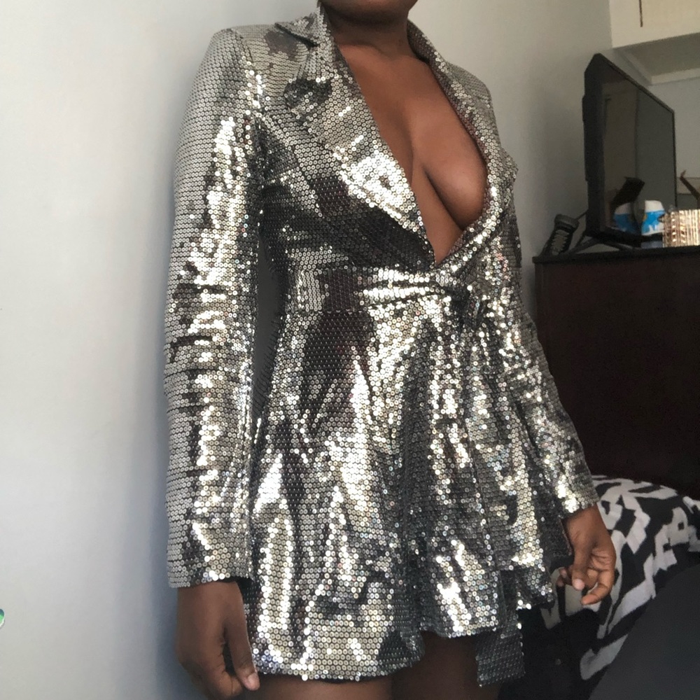 Sequin Blazer Dress
